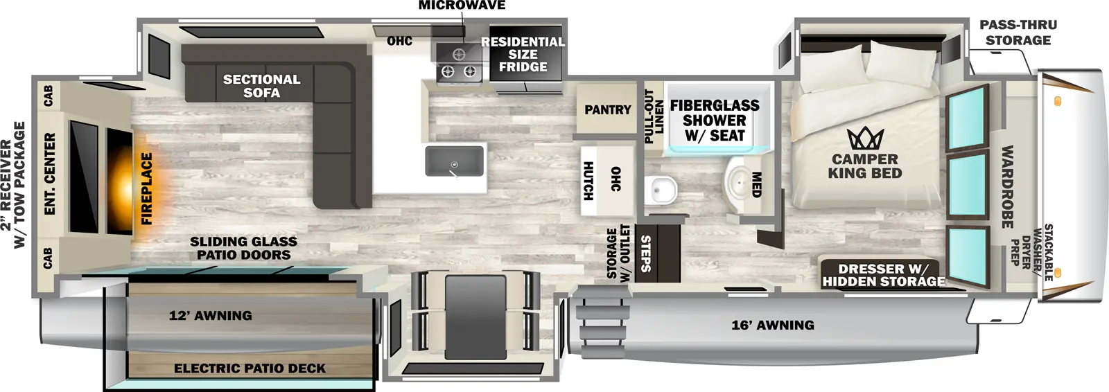 Sabre 33RLP Floorplan